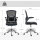 Zeichenstuhl mit Lendenstütze, höhenverstellbar, drehbar, für Homeoffice, Studio, Kunstprojekte, Schwarz