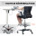 Bürostuhl Höhenverstellbar Schreibtischstuhl mit verstellbarer Fußring, Lendenwirbelstütze, 62 x 59 x 119 cm, Schwarz