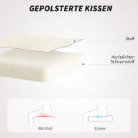 Bürostuhl mit Stoffbezug in Schneeflanelloptik,...