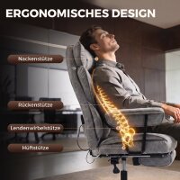 Bürostuhl mit 6-Punkt-Massage und Wärme,...