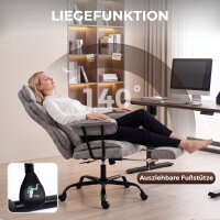 Bürostuhl mit 6-Punkt-Massage und Wärme,...