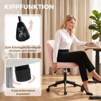 Drehbarer Bürostuhl aus Teddyfleece,...