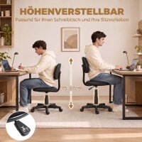 Schreibtischstuhl ohne Armlehnen, höhenverstellbar,...
