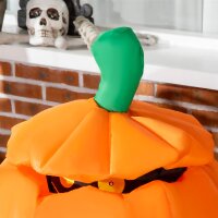 Selbstaufblasende Halloweendekoration Halloweenkürbis, inkl LED´s Outdoor Wettebeständig,  76 x 64 x 115cm, Orange
