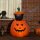Selbstaufblasende Halloweendekoration Halloweenkürbis, inkl LED´s Outdoor Wettebeständig,  76 x 64 x 115cm, Orange