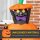 Selbstaufblasende Halloweendekoration Halloweenkürbis, inkl LED´s Outdoor Wettebeständig,  76 x 64 x 115cm, Orange