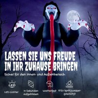 Aufblasbares Halloween-Skelett, 310 cm, mit integrierten...