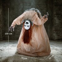 Animierter Halloween-Geist mit gruseligen Schreien,...