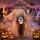 Animierter Halloween-Geist mit gruseligen Schreien, leuchtenden Augen, per Geräusch/Berührung aktiviert