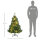 Weihnachtsbaum Christbaum Kunsttanne, 1,2m, LEDs, inkl. Stern, 75 cm x 75 cm x 120 cm, Grün