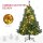 Weihnachtsbaum Christbaum Kunsttanne, 1,2m, LEDs, inkl. Stern, 75 cm x 75 cm x 120 cm, Grün