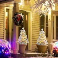 Weihnachtsbaum mit LED-Beleuchtung, 2er-Set, 107 cm,...