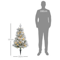 Weihnachtsbaum mit LED-Beleuchtung, 2er-Set, 107 cm,...