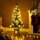 Künstlicher Weihnachtsbaum 120 cm Tannenbaum künstlich mit 100 LED Beleuchtung, 8 Modi, 214 Spitzen