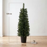 2er-Set künstliche Weihnachtsbäume, 120 cm,...