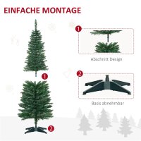 Weihnachtsbaum künstliche Künstliche Tanne Christbaum, inkl Ständer Weihnachtsstern 1,5 m, Grün