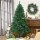 Künstlicher Weihnachtsbaum 180 cm künstlich Tannenbaum mit 1000 Spitzen Christbaum Weihnachtsdeko inkl. Metallständer für drinnen