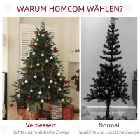 180 cm Künstlicher Weihnachtsbaum im Fichtendesign mit 1696 Zweigspitzen und klappbarem Stahlfuß, Christbaum für Zuhause oder Büro, Grün