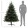 180 cm Künstlicher Weihnachtsbaum im Fichtendesign mit 1696 Zweigspitzen und klappbarem Stahlfuß, Christbaum für Zuhause oder Büro, Grün
