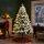 Künstlicher Weihnachtsbaum, 180 cm, LED-Lichter, schneebedeckt, flammenhemmend, Metall