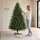 Künstlicher Weihnachtsbaum 180 cm mit Kiefernholzständer, Nordic-Tanne mit Klappsystem, 889 Zweigspitzen, Grün