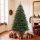 Künstlicher Weihnachtsbaum 180 cm, Edeltanne, voll mit Klappästen, 961 Spitzen, faltbarer Holzständer, Grün