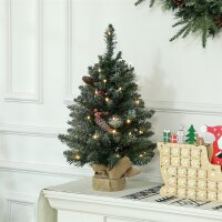 Weihnachtsbaum mit LED-Beleuchtung, 60 cm, Tannenzapfen...