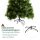 Künstlicher Weihnachtsbaum 210 cm Haken-Weihnachtsbaum mit 505 Spitzen mit silbernen Akzenten Christbaum Weihnachtsdeko inkl. Metallständer für drinnen