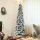 Weihnachtsbaum künstlich 210 cm Christbaum wie echt mit 800 dichten Zweigen, Kunstschnee, Auto-Öffnung