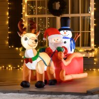 Weihnachtsdeko Aufblasbarer Weihnachtmann...