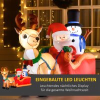 Weihnachtsdeko Aufblasbarer Weihnachtmann...