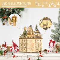 Adventskalender Adventskalenderbox Weihnachtsdekoration,...
