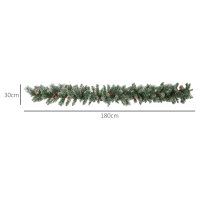 1,8 m künstliche Weihnachtsgirlande mit Lichterkette...