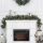 1,8 m künstliche Weihnachtsgirlande mit Lichterkette Blumendekoration Grün