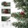 1,8 m künstliche Weihnachtsgirlande mit Lichterkette Blumendekoration Grün