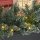 1,8 m künstliche Weihnachtsgirlande mit Lichterkette Blumendekoration Grün