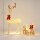 LED-Weihnachtsdekoration, leuchtendes Rentier und Schlitten, 170 Lichter, 50 x 29 x 42 cm