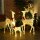 Rentierfamilie mit roten Schleifen, 283 LEDs, Weihnachtsbeleuchtung, wetterfest, Silber