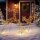 3-teiliges beleuchtetes Rentier-Set, Weihnachtsdeko für außen mit 200 warmweißen LEDs, 8 Modi, Tages-Timer