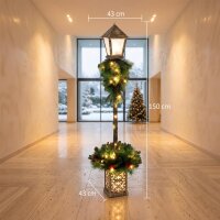 Weihnachts-Straßenlaterne mit 50 warmweißen...