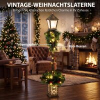 Weihnachts-Straßenlaterne mit 50 warmweißen...