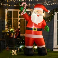 Aufblasbar Weihnachtsdeko, 2,4 m Weihnachtsmann mit...