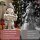 Weihnachtsdeko Schneemann-Figur, beleuchtete Weihnachtsstatue aus MGO mit Welcome-Schild, LEDs und Tages-Timer