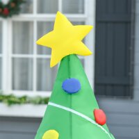 Aufblasbare Weihnachtsdekoration mit LED-Licht, Geschenken, 150 cm Wasserdicht für Weihnachtsfeiern