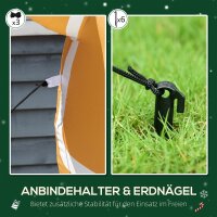 Aufblasbare Weihnachtsdeko 1,83 m Lebkuchenmann mit Schleife, 3 LEDs, internes Gebläse Gartendeko