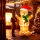 Aufblasbare Weihnachtsdeko 1,83 m Lebkuchenmann mit Schleife, 3 LEDs, internes Gebläse Gartendeko