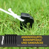 Aufblasbarer Lebkuchenmann, 2,35 m, mit LED-Lichtern, wetterfest, inkl. Gebläse, Mehrfarbig, Weihnachtsdeko