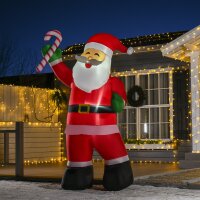 Aufblasbarer Weihnachtsmann mit LED-Beleuchtung inkl....