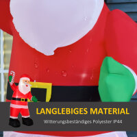 Aufblasbarer Weihnachtsmann mit LED-Beleuchtung inkl....