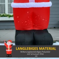 Aufblasbar Weihnachtsdeko, 2,4 m Weihnachtsmann mit...